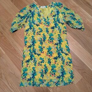 Britt Ryan - Yellow Silk Slip Dress - Size 4